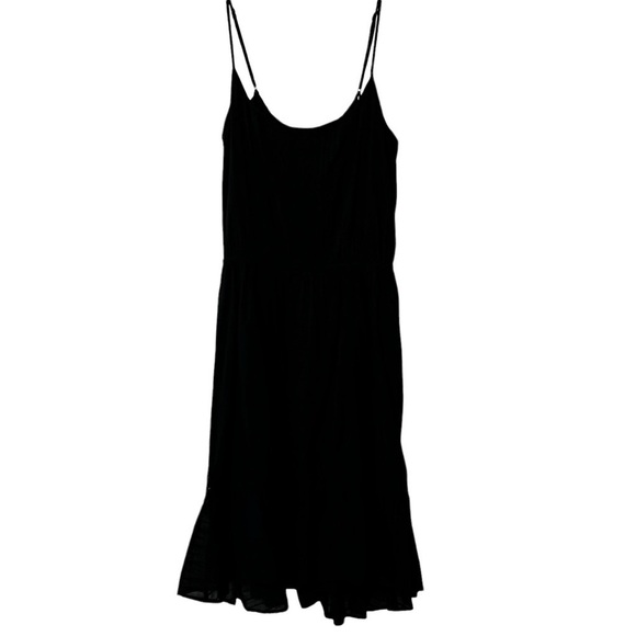 NEW Revolve Ella Moss  ‘Blanca’ Midi Dress in BLACK Large Ruffled Lace - Picture 2 of 16